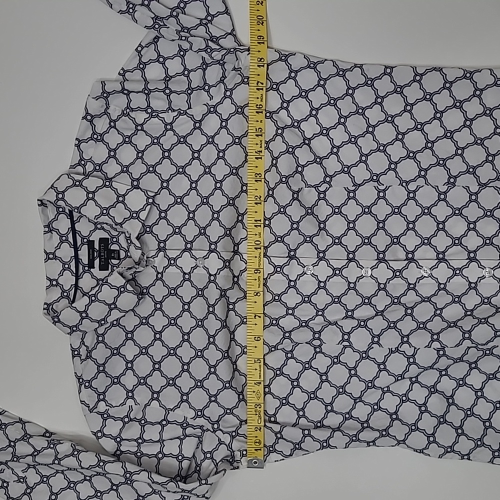 Talbots Patterned Button Up Shirt Collared Blouse… - image 10